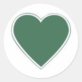 Grünherz Patch JG54 Runder Aufkleber (Vorderseite)