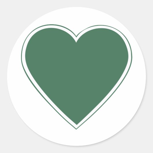 Grünherz Patch JG54 Runder Aufkleber (Vorderseite)