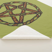 GrünHexenpentagramm Sherpadecke (3/4)