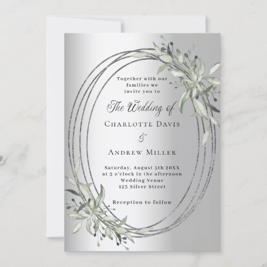 Grünhochzeit Einladung (Vorderseite)