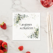 Grünhochzeit Serviette (Beispiel)