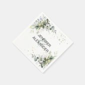 Grünhochzeit Serviette (Ecke)