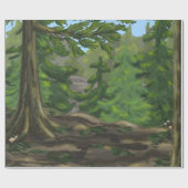 Grünholz Geschenkpapier (Flach)