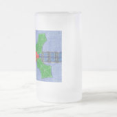 Grünholz Mattglas Bierglas (Mittel)