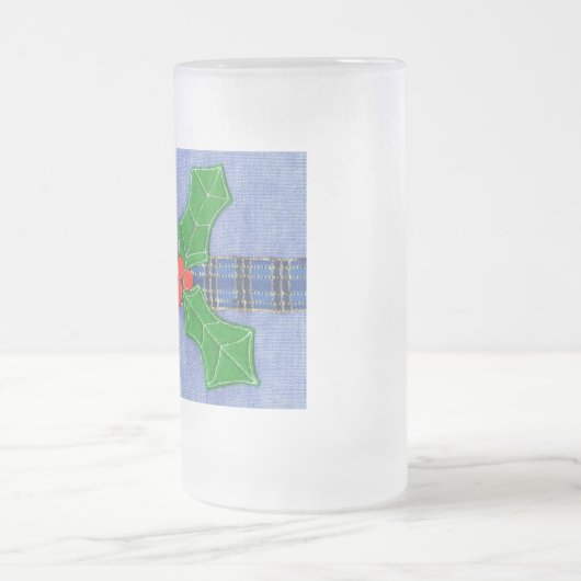 Grünholz Mattglas Bierglas (Mittel)