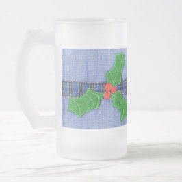 Grünholz Mattglas Bierglas