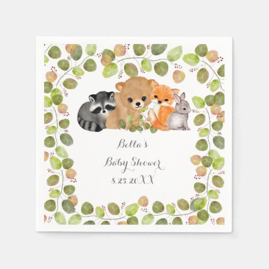 Grünholz Tierpapier Napkins Serviette (Vorderseite)