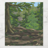 Grünholz Weinetikett (Einzelnes Label)