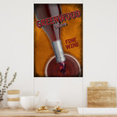 Grünholzkeller - feiner Wein Poster (Küche)