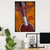 Grünholzkeller - feiner Wein Poster (Heimbüro)