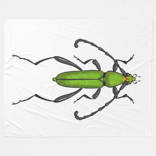 Grünkäfer Fleecedecke (Vorderseite (Horizontal))