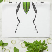 Grünkäfer Geschirrtuch (Gefaltet)