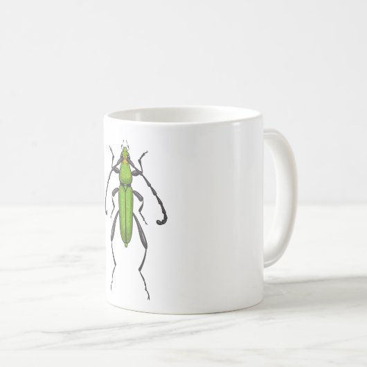 Grünkäfer Kaffeetasse (VorderseiteRechts)