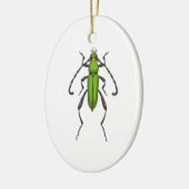 Grünkäfer Keramik Ornament (Links)