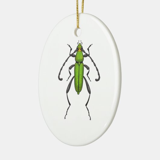 Grünkäfer Keramik Ornament (Links)