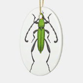 Grünkäfer Keramik Ornament (Links)