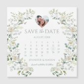 Grünkalender Save the Date Foto Magnet (Vorderseite)