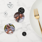 Grünkalligrafie 60. Hochzeitstag Konfetti (Gruppe)