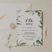 Grünkalligrafie I betreibe GRILLEN Engagement Part Einladung