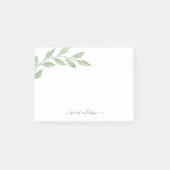 Grünkalligraphie Personalisiert Post-it Klebezettel (Vorderseite)