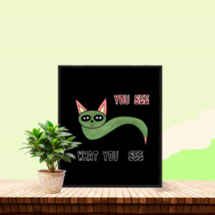 Grünkatzenschlange Poster