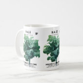 Grünkohl-Samenpackungsetikett Kaffeetasse (Vorderseite Links)