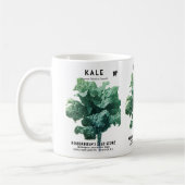 Grünkohl-Samenpackungsetikett Kaffeetasse (Links)