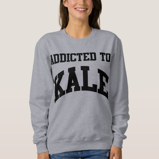 Grünkohl-Süchtig-Crewneck-Sweatshirt Sweatshirt (Vorderseite)