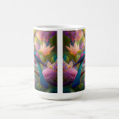 Grünköpfiger Jay-Fantasievogel Kaffeetasse (Mittel)