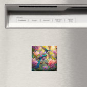 Grünköpfiger Jay-Fantasievogel Magnet (In Situ (Geschirrspüler))
