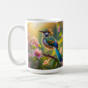 Grünköpfiger Teal Flügel Fantasy Vogel Kaffeetasse