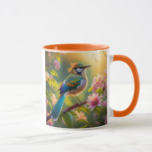 Grünköpfiger Teichflügel-Fantasievogel Tasse