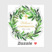 Grünkranke Imitate zur Bestätigung Gold Foil Cross Aufkleber (Blatt)