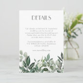 Grünkranz auf der UAWG-Gehäusekarte Einladung (Stehend Vorderseite)