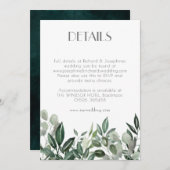 Grünkranz auf der UAWG-Gehäusekarte Einladung (Vorne/Hinten)