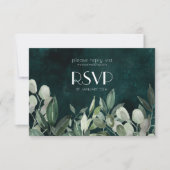 Grünkranz der uAwg-Einschließkarte RSVP Karte (Vorderseite)