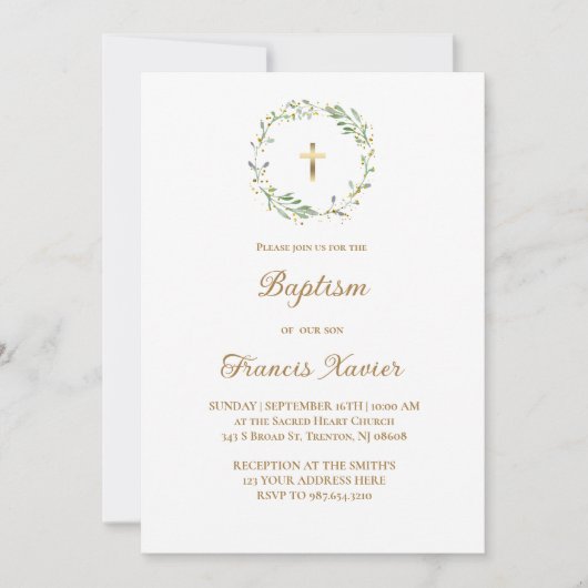 Grünkranz Einladung (Vorderseite)