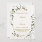Grünkranz - Einladung zur Hochzeit (Vorderseite)
