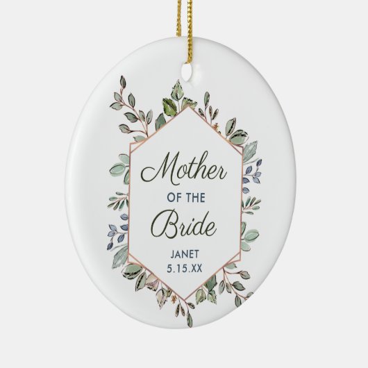 Grünkranz Personalisierte Brautmutter Keramik Ornament (Rechts)