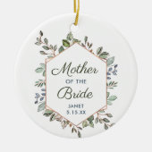 Grünkranz Personalisierte Brautmutter Keramik Ornament (Vorne)