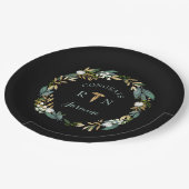 Grünkranz RN Graduierung Party Dekoration Pappteller (Schrägansicht)