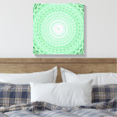 Grünkreismuster Leinwanddruck (Insitu (Schlafzimmer))