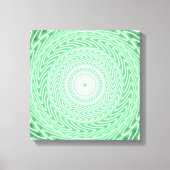 Grünkreismuster Leinwanddruck (Vorderseite)