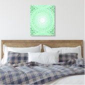 Grünkreismuster Leinwanddruck (Insitu (Schlafzimmer))