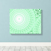 Grünkreismuster Leinwanddruck (Insitu (Holzboden))