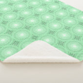 Grünkreismuster Sherpadecke (3/4)