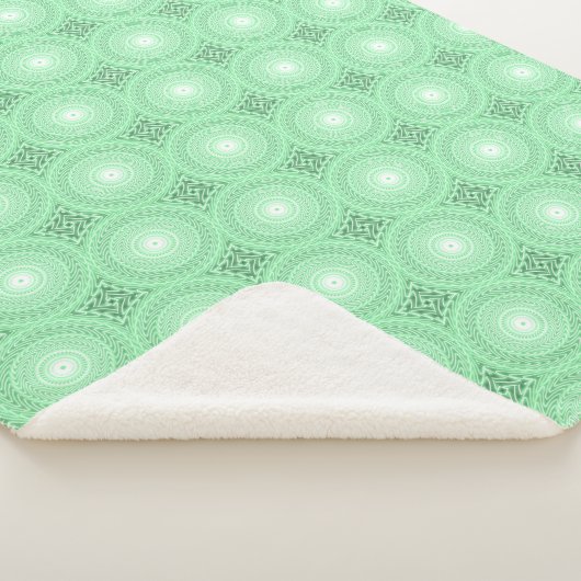 Grünkreismuster Sherpadecke (3/4)