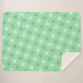 Grünkreismuster Sherpadecke (Vorderseite (Horizontal))