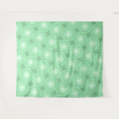 Grünkreismuster Wandteppich (Vorderseite (Horizontal))