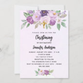 Grünkreuz der violetten Blume Einladung (Vorderseite)